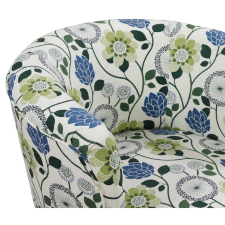 Stamford Arm Chair Upholstered in Scandi Digital Print Fabric